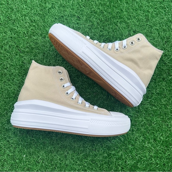 Converse Chuck Taylor All Star Move Hi Beach Stone - Picture 13 of 14